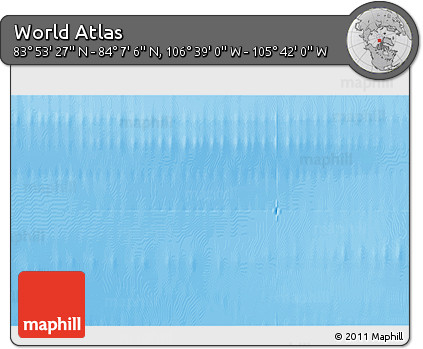 Shaded Relief 3D Map of the Area around 84° 0' 16" N, 106° 10' 30" W