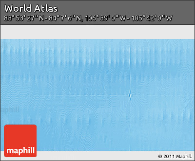 Shaded Relief 3D Map of the Area around 84° 0' 16" N, 106° 10' 30" W