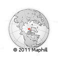 Outline Map of the Area around 84° 0' 16" N, 106° 10' 30" W, rectangular outline