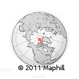 Outline Map of the Area around 84° 0' 16" N, 107° 52' 30" W, rectangular outline