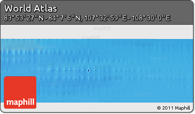 Physical Panoramic Map of the Area around 84° 0' 16" N, 108° 1' 30" E
