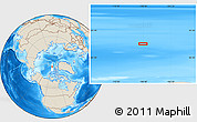 Shaded Relief Location Map of the area around 84° 0' 16" N, 108° 43' 29" W