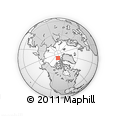 Outline Map of the Area around 84° 0' 16" N, 108° 43' 29" W, rectangular outline