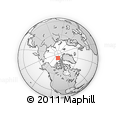 Outline Map of the Area around 84° 0' 16" N, 109° 34' 29" W, rectangular outline