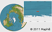 Satellite Location Map of the area around 84° 0' 16" N, 52° 37' 30" W