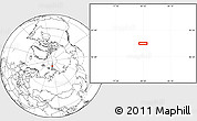 Blank Location Map of the area around 84° 0' 16" N, 80° 49' 29" E