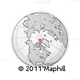 Outline Map of the Area around 84° 0' 16" N, 89° 10' 30" W, rectangular outline