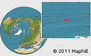 Satellite Location Map of the area around 84° 0' 16" N, 8° 34' 29" E