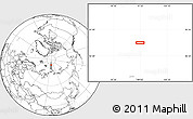 Blank Location Map of the area around 84° 0' 16" N, 97° 49' 29" E