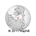 Outline Map of the Area around 84° 0' 16" N, 99° 31' 30" E, rectangular outline