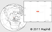 Blank Location Map of the area around 84° 12' 27" N, 103° 37' 30" W