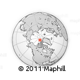 Outline Map of the Area around 84° 12' 27" N, 103° 37' 30" W, rectangular outline