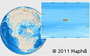 Shaded Relief Location Map of the area around 84° 12' 27" N, 106° 10' 30" W