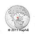 Outline Map of the Area around 84° 12' 27" N, 106° 10' 30" W, rectangular outline