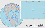 Gray Location Map of the area around 84° 12' 27" N, 110° 25' 30" W