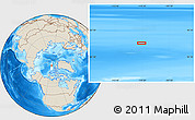 Shaded Relief Location Map of the area around 84° 12' 27" N, 110° 25' 30" W