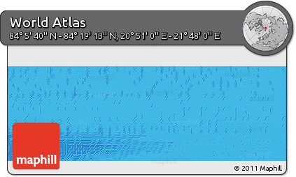 Physical Panoramic Map of the Area around 84° 12' 27" N, 21° 19' 30" E