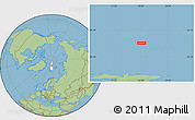 Savanna Style Location Map of the area around 84° 12' 27" N, 24° 43' 30" E