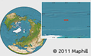 Satellite Location Map of the area around 84° 12' 27" N, 28° 7' 30" E