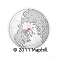 Outline Map of the Area around 84° 12' 27" N, 60° 16' 29" W, rectangular outline