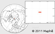 Blank Location Map of the area around 84° 12' 27" N, 7° 43' 29" E