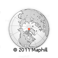Outline Map of the Area around 84° 12' 27" N, 82° 22' 30" W, rectangular outline