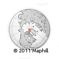 Outline Map of the Area around 84° 12' 27" N, 83° 13' 29" W, rectangular outline