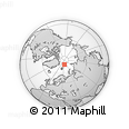 Outline Map of the Area around 84° 24' 32" N, 34° 55' 29" E, rectangular outline