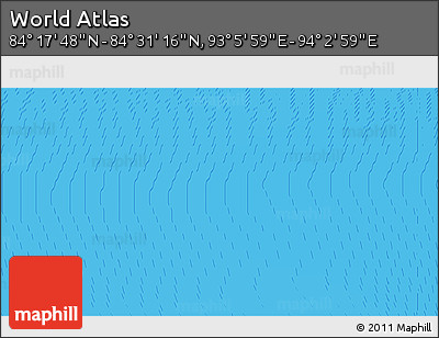 Physical 3D Map of the Area around 84° 24' 32" N, 93° 34' 29" E