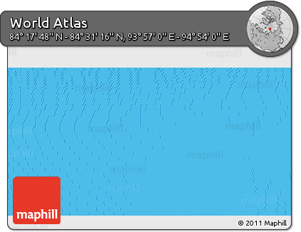 Physical 3D Map of the Area around 84° 24' 32" N, 94° 25' 30" E