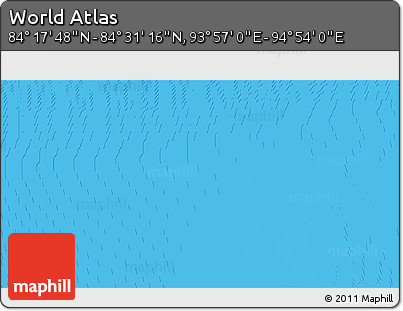 Physical 3D Map of the Area around 84° 24' 32" N, 94° 25' 30" E