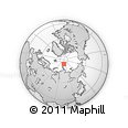 Outline Map of the Area around 84° 36' 33" N, 103° 46' 30" E, rectangular outline