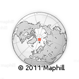Outline Map of the Area around 84° 36' 33" N, 18° 46' 29" E, rectangular outline