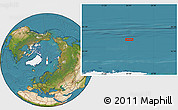 Satellite Location Map of the area around 84° 36' 33" N, 24° 43' 30" E
