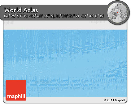 Shaded Relief 3D Map of the Area around 84° 36' 33" N, 38° 10' 29" W