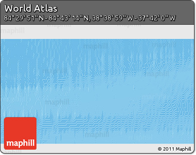 Shaded Relief 3D Map of the Area around 84° 36' 33" N, 38° 10' 29" W