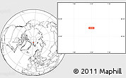 Blank Location Map of the area around 84° 36' 33" N, 4° 19' 30" E