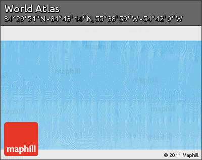 Physical 3D Map of the Area around 84° 36' 33" N, 55° 10' 29" W