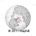Outline Map of the Area around 84° 36' 33" N, 60° 16' 29" W, rectangular outline