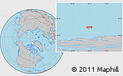 Gray Location Map of the area around 84° 36' 33" N, 83° 13' 29" W