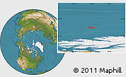 Satellite Location Map of the area around 84° 36' 33" N, 83° 13' 29" W