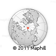 Outline Map of the Area around 84° 48' 28" N, 103° 46' 30" E, rectangular outline