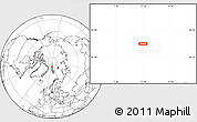 Blank Location Map of the area around 84° 48' 28" N, 11° 7' 30" E