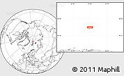 Blank Location Map of the area around 84° 48' 28" N, 23° 52' 30" E