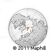 Outline Map of the Area around 84° 48' 28" N, 27° 16' 29" E, rectangular outline