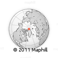 Outline Map of the Area around 84° 48' 28" N, 49° 13' 30" W, rectangular outline