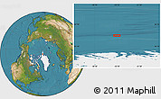 Satellite Location Map of the area around 84° 48' 28" N, 55° 10' 29" W