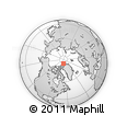Outline Map of the Area around 84° 48' 28" N, 66° 13' 29" W, rectangular outline