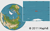 Satellite Location Map of the area around 84° 48' 28" N, 94° 25' 30" E