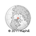Outline Map of the Area around 85° 0' 19" N, 72° 10' 30" W, rectangular outline
